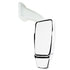 Velvac 714682 Door Mirror 2025 Full Flat w/ Top Hat Series Door Mirror - White, Passenger Side