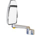 Velvac 714685 Door Mirror 2030 Series Door Mirror - Chrome, 12" Radius Base, 10" Lighted Arm, Driver Side