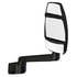 Velvac 714788 Door Mirror 2030 Series Door Mirror - Black, 9" Radius Base, 14" Arm, Passenger Side