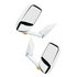 714907 by VELVAC - 2020 Deluxe Series Door Mirror - White, 102" Body Width, Deluxe Head, Driver and Passenger Side