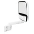 Velvac 714932 Door Mirror 2030 Series Door Mirror - White, 9" Radius Base, 14" Arm, Deluxe Head, Passenger Side