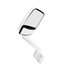 Velvac 715177 Door Mirror 2030 Series Door Mirror - White, 14" Arm, Deluxe Head, Driver Side