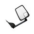 Velvac 715518 Door Mirror 2020 Standard Door Mirror - Black, 86" Body Width, 9.50" Arm, Standard Head, Passenger Side