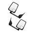 Velvac 715520 Door Mirror 2020 Standard Door Mirror - Black, 96" Body Width, 14.50" Arm, Standard Head