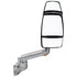 Velvac 715548 Door Mirror 2030 Series Door Mirror - Chrome, 9" Radius Base, 10" Lighted Arm, Deluxe Head, Passenger Side