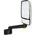 715702 by VELVAC - 2030 Series Door Mirror - Chrome, 14" Lighted Arm, Passenger Side