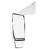 Velvac 715817 Door Mirror 2025 Full Flat w/ Top Hat Series Door Mirror - White, Driver Side