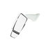 715817 by VELVAC - 2025 Full Flat w/ Top Hat Series Door Mirror - White, Driver Side