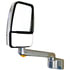 716059 by VELVAC - 2030 Series Door Mirror - Chrome, 17" Lighted Arm, Deluxe Head, Driver Side