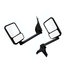 718730 by VELVAC - 2020SS Superstar Series Door Mirror - Black, 93" Body Width, Superstar Head, Driver and Passenger Side