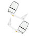 719329 by VELVAC - 2020 Deluxe Series Door Mirror - White, 96" Body Width, Deluxe Head, Driver and Passenger Side