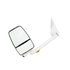 719331 by VELVAC - 2020 Deluxe Series Door Mirror - White, 96" Body Width, Deluxe Head, Driver Side