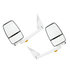 719329 by VELVAC - 2020 Deluxe Series Door Mirror - White, 96" Body Width, Deluxe Head, Driver and Passenger Side