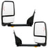 Velvac 719344 Door Mirror 2020 Deluxe Series Door Mirror - Black, 96" Body Width, Deluxe Head, Driver and Passenger Side