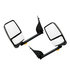 719412 by VELVAC - 2020 Deluxe Series Door Mirror - Black, 96" Body Width, Deluxe Head, Driver and Passenger Side
