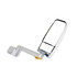 719492 by VELVAC - 2030 Series Door Mirror - Chrome, 16" Radius Base, 17" Lighted Arm, VMAX II Head, Passenger Side
