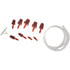 13910 by DORMAN - Master Cylinder Bleeder Kit - 22 In. Hose, Clip, And 6 Fittings