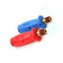 VEL035070 by VELVAC - Air Brake Gladhand Handle Grip - 1 Red and Blue Polyurethane Grip, with Hardware