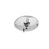 VLV708501 by VELVAC - Door Mirror - 8.5" Center Mount Convex, Three Screw, 13" ROC, Stainless Steel