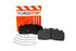 23D1323 by TORQSTOP - Disc Brake Pad Set - with Hardware, FMSI No. D1323-8435, 23K GAWR