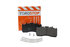 23D1370 by TORQSTOP - Disc Brake Pad Set - with Hardware, FMSI No. D1370-8470, 23K GAWR