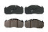 23D1407 by TORQSTOP - Disc Brake Pad Set - with Hardware, FMSI No. D1407-8515, 23K GAWR