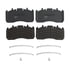 23D1370 by TORQSTOP - Disc Brake Pad Set - with Hardware, FMSI No. D1370-8470, 23K GAWR