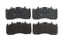 23D1370 by TORQSTOP - Disc Brake Pad Set - with Hardware, FMSI No. D1370-8470, 23K GAWR