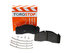23D1560 by TORQSTOP - Disc Brake Pad Set - with Hardware, FMSI No. D1560-8771, 23K GAWR