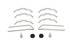 23D1518 by TORQSTOP - Disc Brake Pad Set - with Hardware, FMSI No. D1518-8727, 23K GAWR