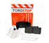 23D1518 by TORQSTOP - Disc Brake Pad Set - with Hardware, FMSI No. D1518-8727, 23K GAWR