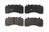 23D1777.1 by TORQSTOP - Disc Brake Pad Set - with Hardware, FMSI No. D1777-9007, 23K GAWR