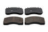 23D2061 by TORQSTOP - Disc Brake Pad Set - with Hardware, FMSI No. D2061-9294, 23K GAWR