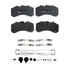 23D2252 by TORQSTOP - Disc Brake Pad Set - with Hardware, FMSI No. D2252-9490, 23K GAWR