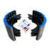 23K4718Q by TORQSTOP - Drum Brake Shoe Kit - 16.5 in. Drum Dia., 8 in. Shoe Width, 4718Q FMSI