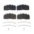 29D1323 by TORQSTOP - Disc Brake Pad Set - with Hardware, FMSI No. D1323-8435, 29K GAWR