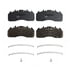 29D1708 by TORQSTOP - Disc Brake Pad Set - with Hardware, FMSI No. D1708-8931, 29K GAWR