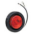 5622101 by BUYERS PRODUCTS - 2 Inch Red Round Marker/Clearance Light Kit With 1 LED (PL-10 Connection, Includes Grommet and Plug)