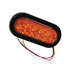 5626210 by BUYERS PRODUCTS - 6 Inch Amber Oval Turn Signal Light Kit with 10 LEDs (PL-3 Connection, Includes Grommet and Plug)