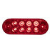 5626550 by BUYERS PRODUCTS - 6in. Red Oval Stop/Turn/Tail Light with 10 LEDs (Pl-3 Connection) - Bulk