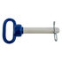 66122 by BUYERS PRODUCTS - Blue Poly-Coated Handle On Steel Hitch Pin - 7/8 x 4-1/2in. Usable Length