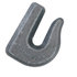 b2409w375 by BUYERS PRODUCTS - 3/8in. Drop Forged Weld-On Heavy-Duty Towing Hook - Grade 70