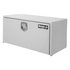 1702200 by BUYERS PRODUCTS - 18 x 18 x 24in. White Steel Underbody Truck Box with Paddle Latch