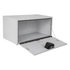 1702200 by BUYERS PRODUCTS - 18 x 18 x 24in. White Steel Underbody Truck Box with Paddle Latch