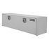 1702215 by BUYERS PRODUCTS - 18 x 18 x 60in. White Steel Underbody Truck Box with 2 Paddle Latches