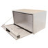 1732403 by BUYERS PRODUCTS - 18 x 18 x 30in. White Steel Underbody Truck Box with 3-Point Latch