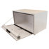 1732405 by BUYERS PRODUCTS - 18 x 18 x 36in. White Steel Underbody Truck Box with 3-Point Latch