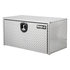 1735105 by BUYERS PRODUCTS - 18 x 18 x 36in. Diamond Tread Aluminum Underbody Truck Box with 3-Pt. Latch