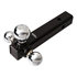 1802207 by BUYERS PRODUCTS - Trailer Hitch - Tri-Ball Hitch, Tubular Shank with Chrome Balls