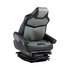187300MW665 by SEATS INC - Seat - Pinnacle Model, DuraLeather™, Hi-Back, Black/Gray, Dual Armrest